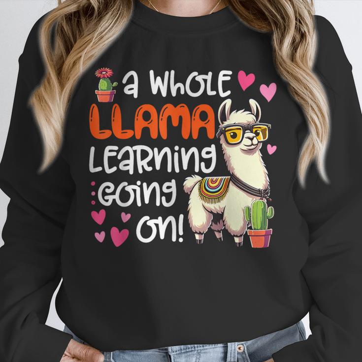 Llama Learning Teachers Students Alpaca Lover Back To School Unisex Sweatshirt, novelty gifts, funny gifts Llama Learning Teachers Students Alpaca Lover Back To School Unisex Sweatshirt, novelty gifts, funny gifts