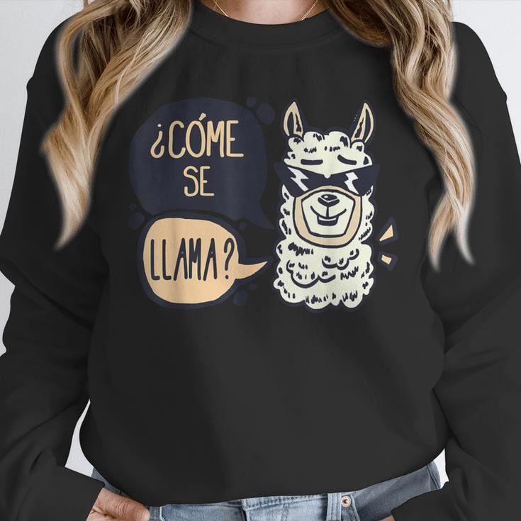 Llama Shirt English Teacher School Student ESL Joke Unisex Sweatshirt, novelty gifts, funny gifts