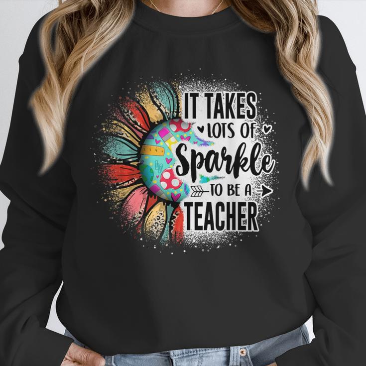 It Take Lots Of Sparkle To Be A Teacher With Sunflower Unisex Sweatshirt, novelty gifts, funny gifts It Take Lots Of Sparkle To Be A Teacher With Sunflower Unisex Sweatshirt, novelty gifts, funny gifts