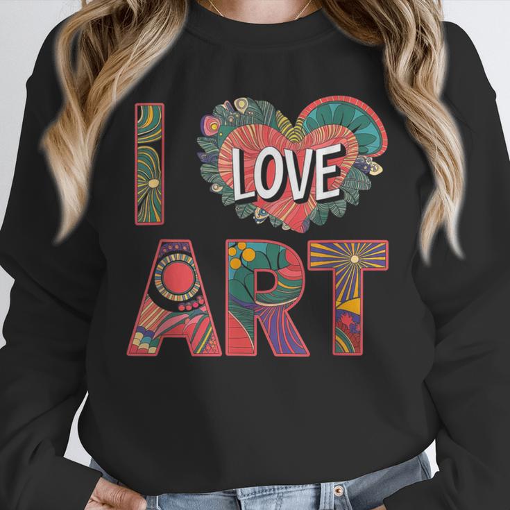 I Love Art Artist Painter Colorful Painting Art Teacher Unisex Sweatshirt, novelty gifts, funny gifts I Love Art Artist Painter Colorful Painting Art Teacher Unisex Sweatshirt, novelty gifts, funny gifts