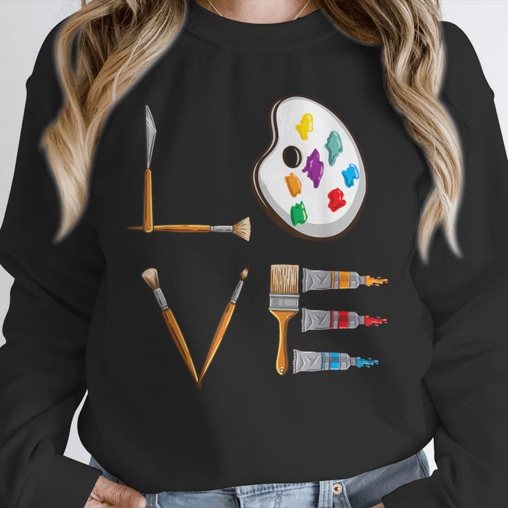 Love Art For Artist Art Teacher Unisex Sweatshirt, novelty gifts, funny gifts