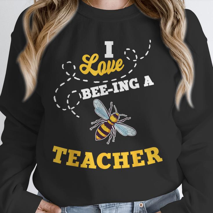 I Love Bee-Ing A Teacher Honey Bee Job Profession Unisex Sweatshirt, novelty gifts, funny gifts I Love Bee-Ing A Teacher Honey Bee Job Profession Unisex Sweatshirt, novelty gifts, funny gifts