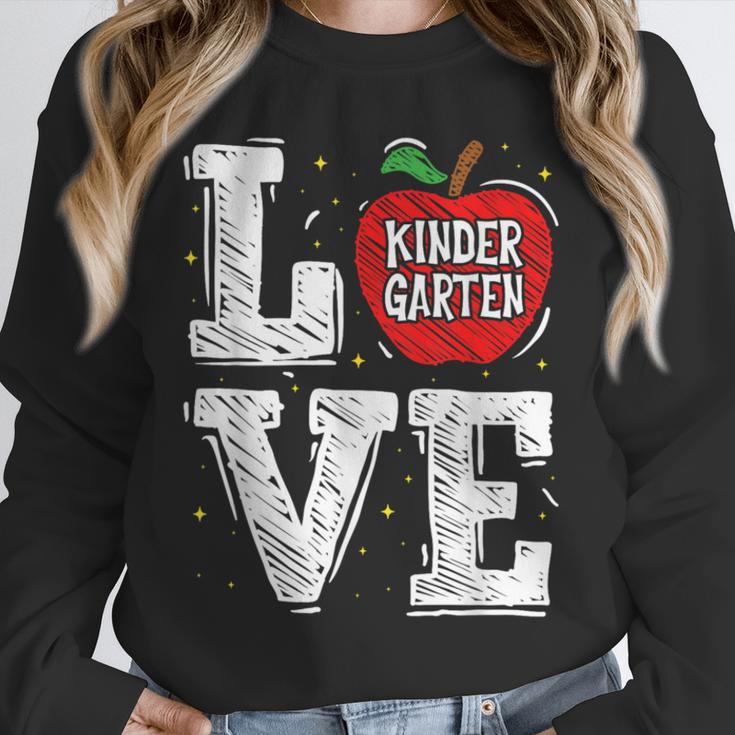 LOVE Kindergarten Teacher Student School Apple Unisex Sweatshirt, novelty gifts, funny gifts LOVE Kindergarten Teacher Student School Apple Unisex Sweatshirt, novelty gifts, funny gifts