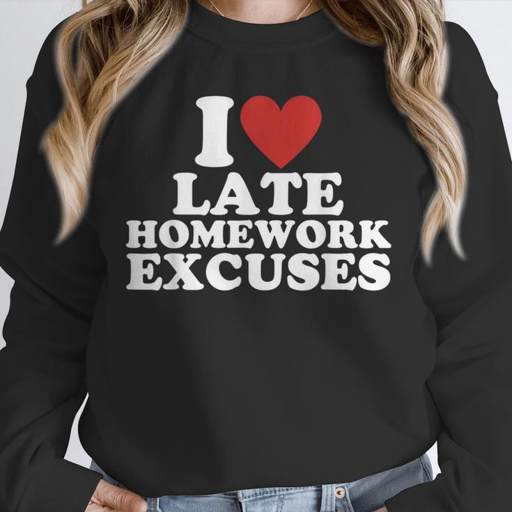 I Love Late Homework Excuses Sarcastic Teacher Lie For Men Women Unisex Sweatshirt, novelty gifts, funny gifts I Love Late Homework Excuses Sarcastic Teacher Lie For Men Women Unisex Sweatshirt, novelty gifts, funny gifts