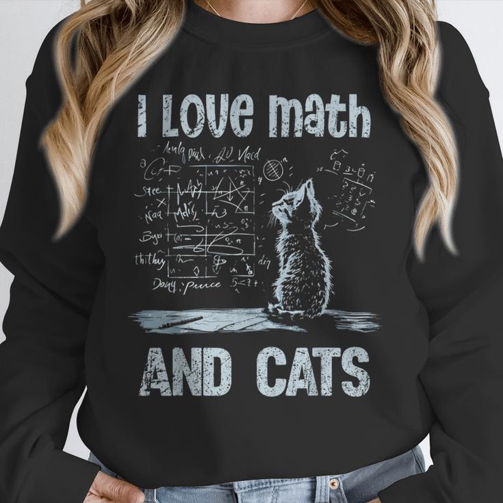 I Love Math And Cats Cat Lover Science Teacher Student Unisex Sweatshirt, novelty gifts, funny gifts I Love Math And Cats Cat Lover Science Teacher Student Unisex Sweatshirt, novelty gifts, funny gifts