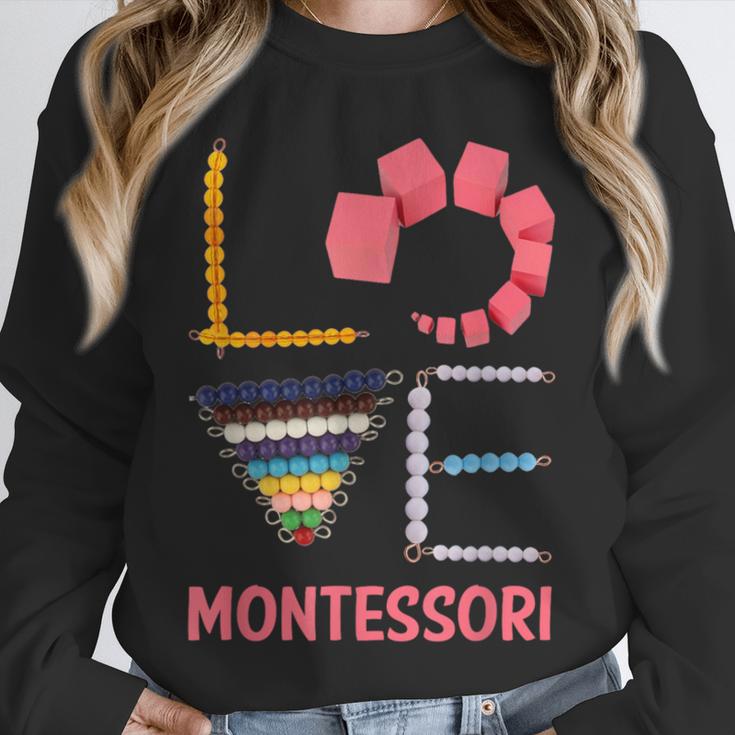 Love Montessori Education Math Teacher Unisex Sweatshirt, novelty gifts, funny gifts