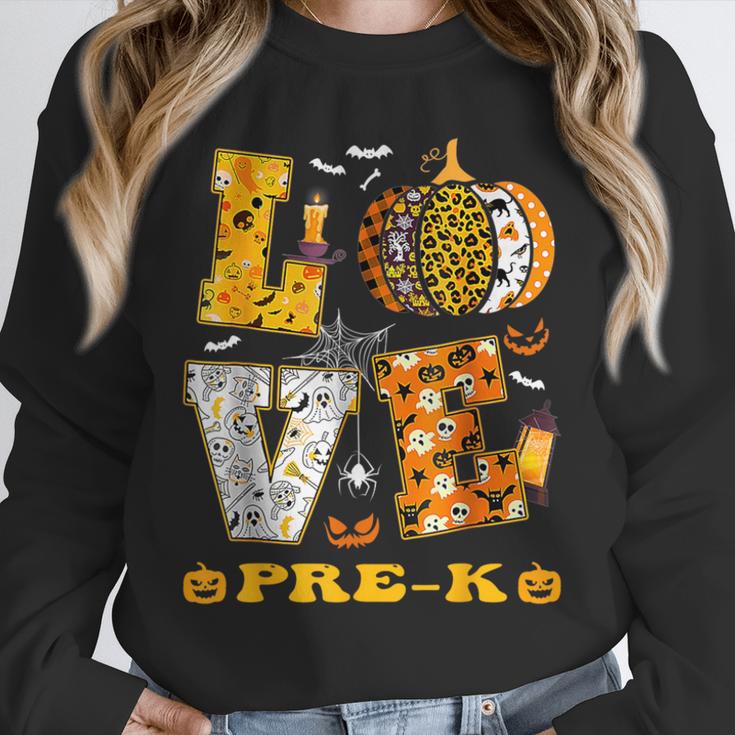 LOVE Pre-K Pumpkin Teacher Student Halloween Costume Unisex Sweatshirt, novelty gifts, funny gifts LOVE Pre-K Pumpkin Teacher Student Halloween Costume Unisex Sweatshirt, novelty gifts, funny gifts