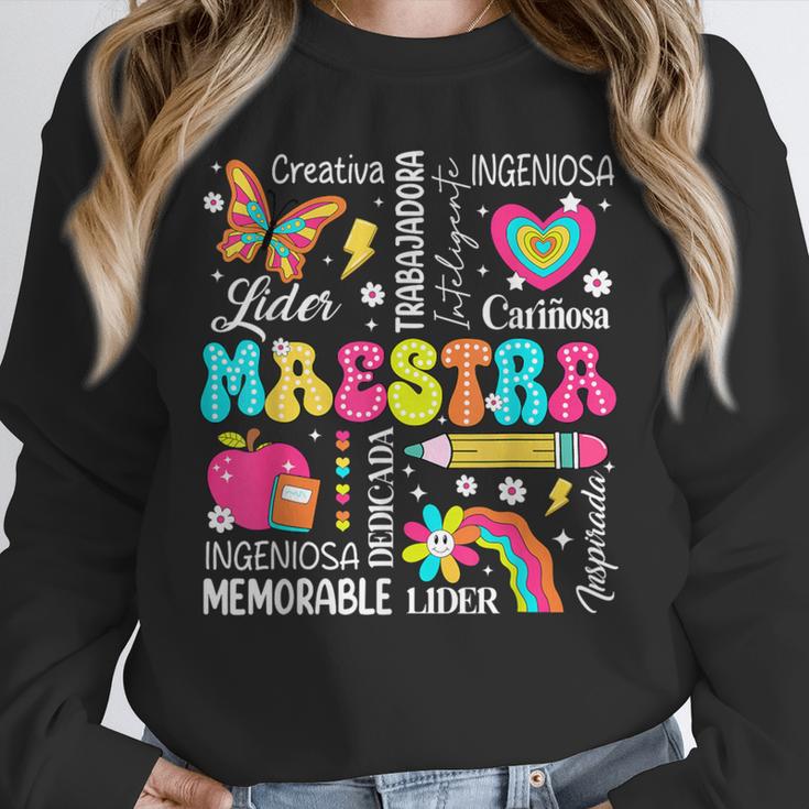 Maestra Spanish Teacher Back To School Maestra De Espanol Unisex Sweatshirt, novelty gifts, funny gifts Maestra Spanish Teacher Back To School Maestra De Espanol Unisex Sweatshirt, novelty gifts, funny gifts