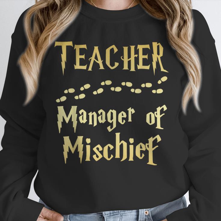 Magical Teacher Manager Of Mischief Birthday Family Party Unisex Sweatshirt, novelty gifts, funny gifts Magical Teacher Manager Of Mischief Birthday Family Party Unisex Sweatshirt, novelty gifts, funny gifts
