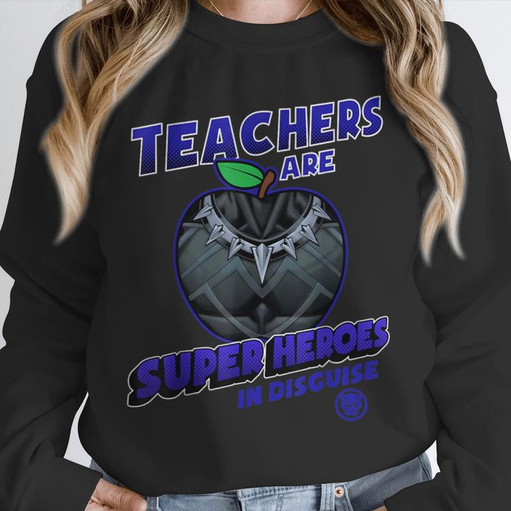 Marvel Teachers Are Super Heroes In Disguise Panther Unisex Sweatshirt, novelty gifts, funny gifts
