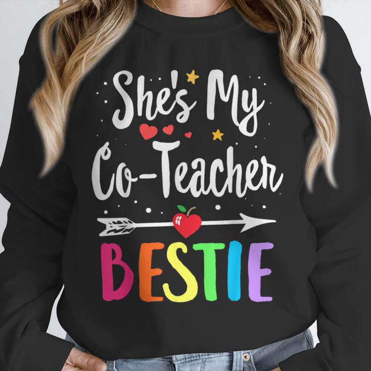 Matching Co-Teacher Best Friend She's My Bestie Work Team Unisex Sweatshirt, novelty gifts, funny gifts Matching Co-Teacher Best Friend She's My Bestie Work Team Unisex Sweatshirt, novelty gifts, funny gifts
