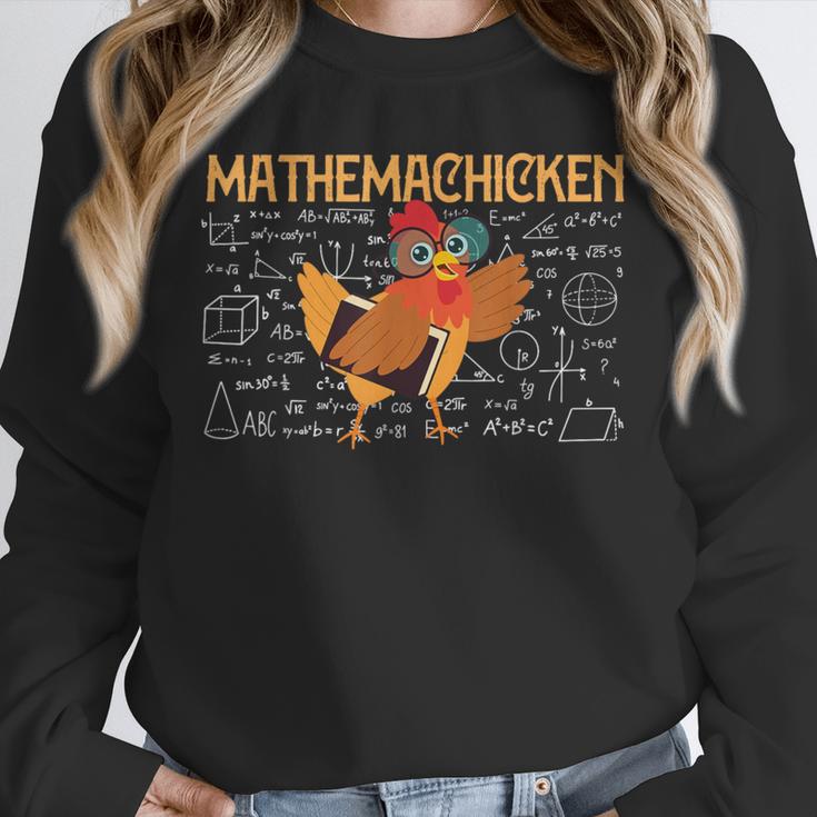 Math Nerd The Mathemachicken a Math Teacher Unisex Sweatshirt, novelty gifts, funny gifts
