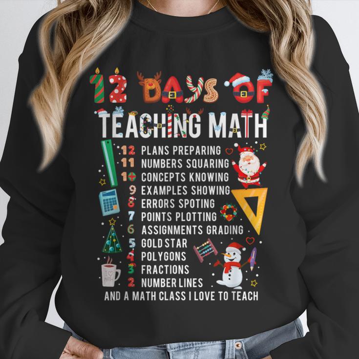 Math Teacher Christmas 12 Days Of Teaching Math Christmas Unisex Sweatshirt, novelty gifts, funny gifts Math Teacher Christmas 12 Days Of Teaching Math Christmas Unisex Sweatshirt, novelty gifts, funny gifts