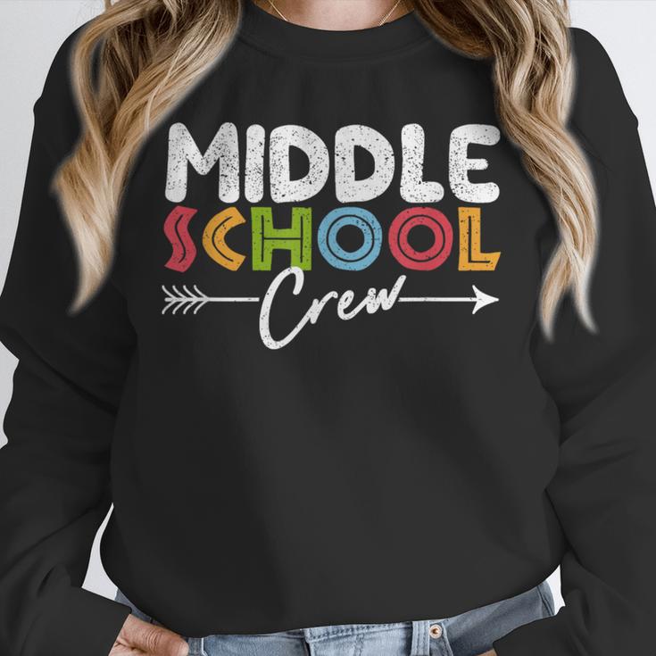 Middle School Crew Retro Teacher Student Vintage Unisex Sweatshirt, novelty gifts, funny gifts Middle School Crew Retro Teacher Student Vintage Unisex Sweatshirt, novelty gifts, funny gifts