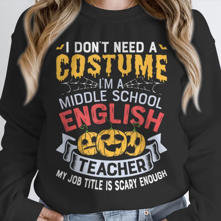 Middle School English Teacher Halloween Costume For Men Women Unisex Sweatshirt, novelty gifts, funny gifts Middle School English Teacher Halloween Costume For Men Women Unisex Sweatshirt, novelty gifts, funny gifts