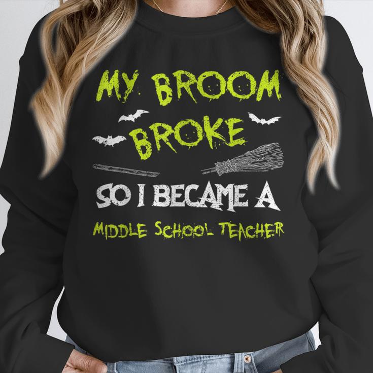 Middle School Teacher Halloween Costume Shirt Lazy Unisex Sweatshirt, novelty gifts, funny gifts Middle School Teacher Halloween Costume Shirt Lazy Unisex Sweatshirt, novelty gifts, funny gifts