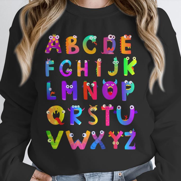 Monster ABC Cute Alphabet Halloween Teacher Costume Kids Unisex Sweatshirt, novelty gifts, funny gifts Monster ABC Cute Alphabet Halloween Teacher Costume Kids Unisex Sweatshirt, novelty gifts, funny gifts