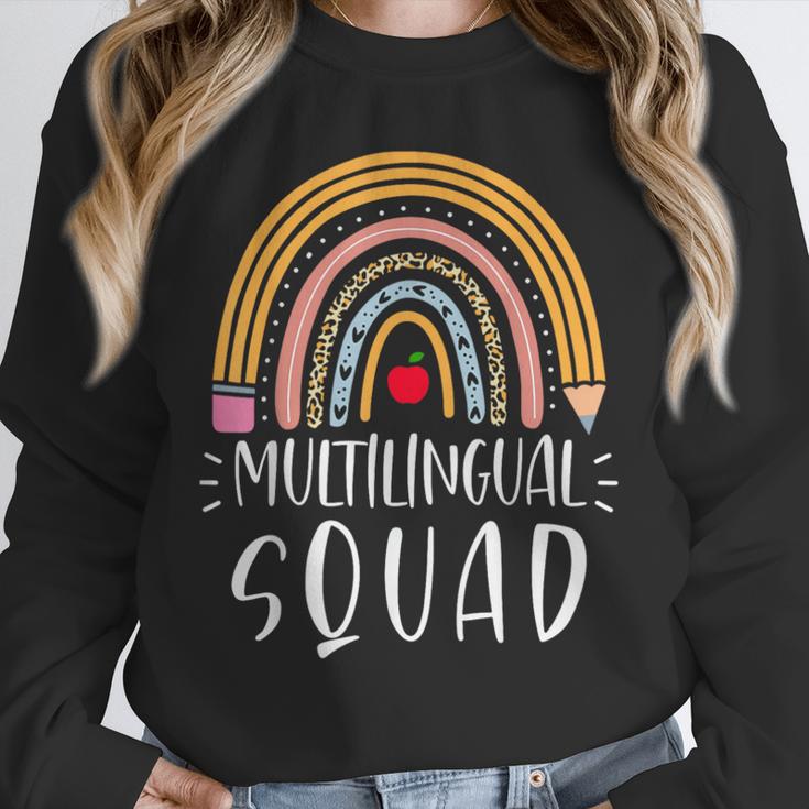 Multilingual Squad Multilingual Teacher Appreciation Kids Unisex Sweatshirt, novelty gifts, funny gifts Multilingual Squad Multilingual Teacher Appreciation Kids Unisex Sweatshirt, novelty gifts, funny gifts