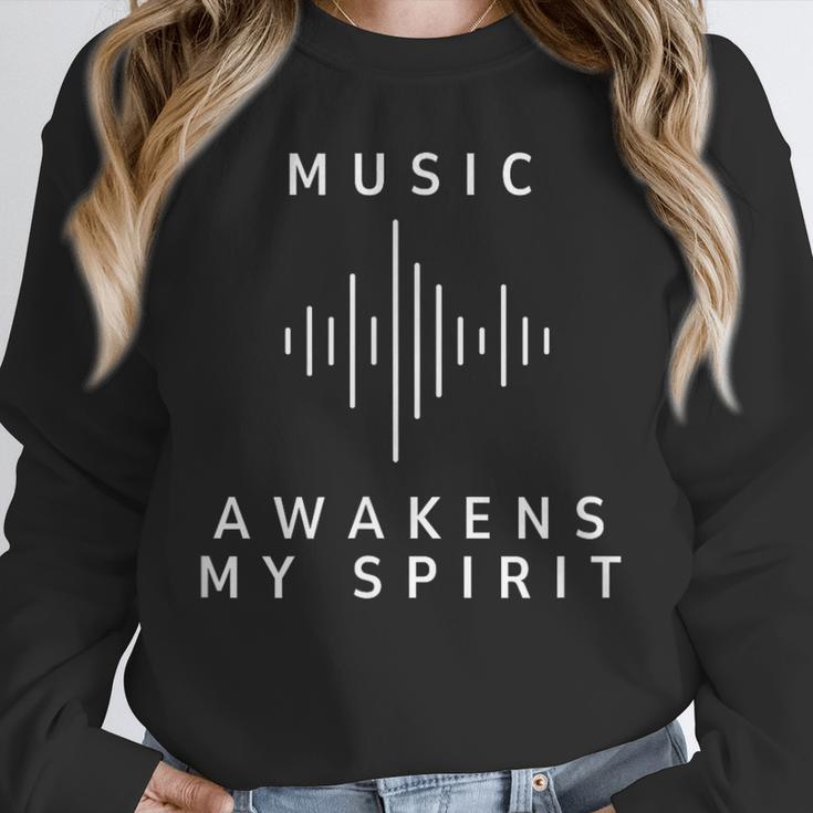 Music Awakens My Spirit Inspiring Musician Teacher Quote Unisex Sweatshirt, novelty gifts, funny gifts Music Awakens My Spirit Inspiring Musician Teacher Quote Unisex Sweatshirt, novelty gifts, funny gifts