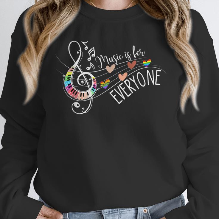 Music Is For Everyone Music Teacher Unisex Sweatshirt, novelty gifts, funny gifts Music Is For Everyone Music Teacher Unisex Sweatshirt, novelty gifts, funny gifts