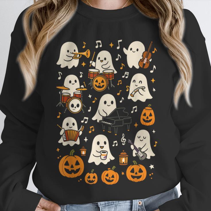 Music Teacher Orchestra Shirt Spooky Halloween Ghost Band Unisex Sweatshirt, novelty gifts, funny gifts Music Teacher Orchestra Shirt Spooky Halloween Ghost Band Unisex Sweatshirt, novelty gifts, funny gifts