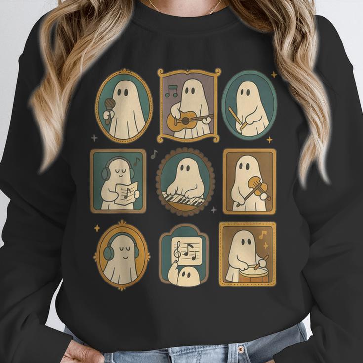 Music Teacher Orchestra Spooky Halloween Ghost Band Unisex Sweatshirt, novelty gifts, funny gifts Music Teacher Orchestra Spooky Halloween Ghost Band Unisex Sweatshirt, novelty gifts, funny gifts