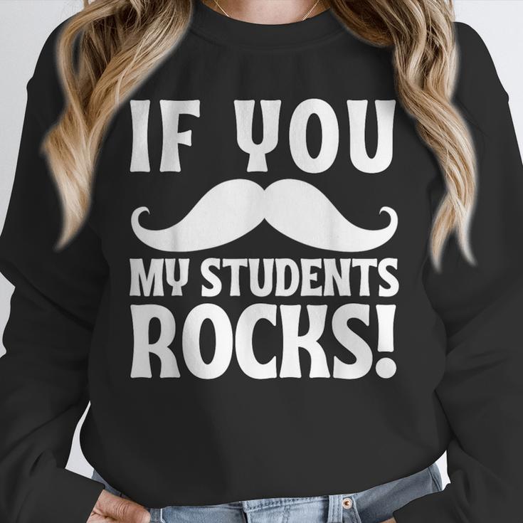 If You Mustache My Students Rock Teacher Mustache Unisex Sweatshirt, novelty gifts, funny gifts If You Mustache My Students Rock Teacher Mustache Unisex Sweatshirt, novelty gifts, funny gifts