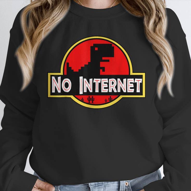 Nerdy No Internet Dinosaur Computer Science Teacher Unisex Sweatshirt, novelty gifts, funny gifts Nerdy No Internet Dinosaur Computer Science Teacher Unisex Sweatshirt, novelty gifts, funny gifts