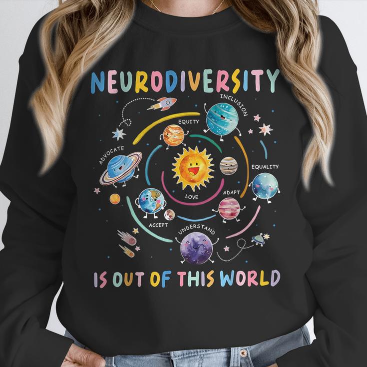 Neurodiversity Is Out Of This World Space Autism Teacher Unisex Sweatshirt, novelty gifts, funny gifts