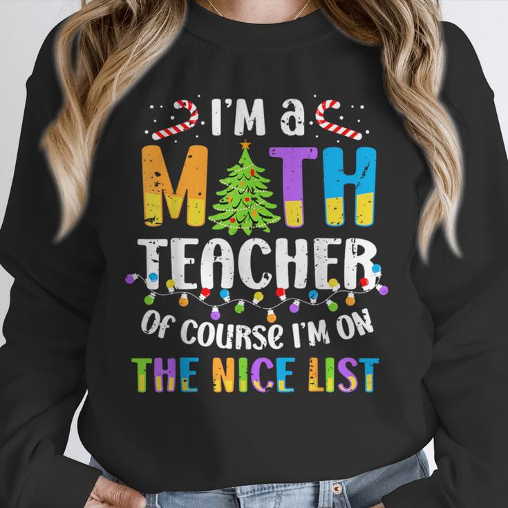 On The Nice List Christmas Math Teacher Women Men Unisex Sweatshirt, novelty gifts, funny gifts On The Nice List Christmas Math Teacher Women Men Unisex Sweatshirt, novelty gifts, funny gifts