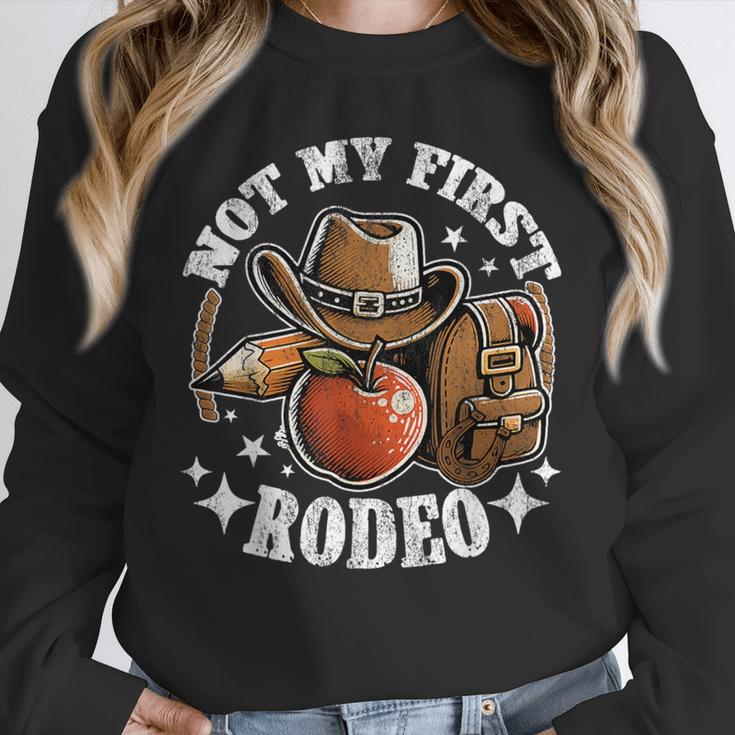 Not My First Rodeo Back To School Teacher Unisex Sweatshirt, novelty gifts, funny gifts Not My First Rodeo Back To School Teacher Unisex Sweatshirt, novelty gifts, funny gifts