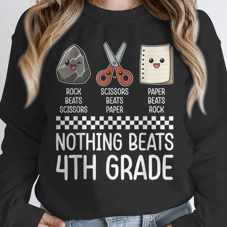 Nothing Beats 4th Grade Back To School Kids Teachers Unisex Sweatshirt, novelty gifts, funny gifts