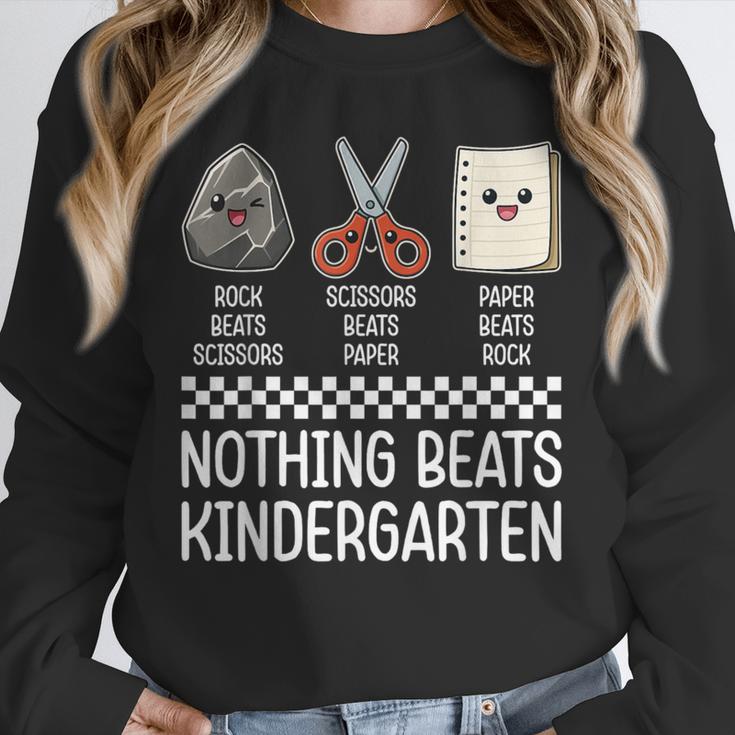 Nothing Beats Kindergarten Back To School Kids Teacher Unisex Sweatshirt, novelty gifts, funny gifts
