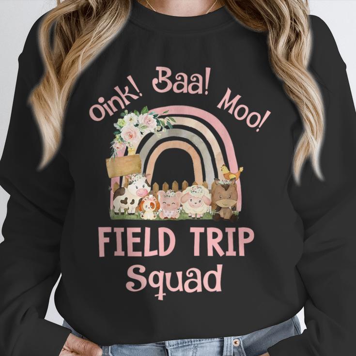 Oink Baa Moo Field Trip Squad Teacher Students Matching Unisex Sweatshirt, novelty gifts, funny gifts Oink Baa Moo Field Trip Squad Teacher Students Matching Unisex Sweatshirt, novelty gifts, funny gifts