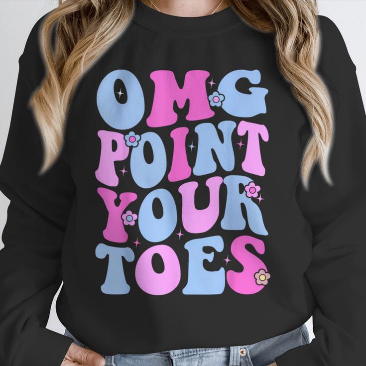 OMG Point Your Toes Dancing Teacher Tap Dancer Dance For Men Women Kids Unisex Sweatshirt, novelty gifts, funny gifts