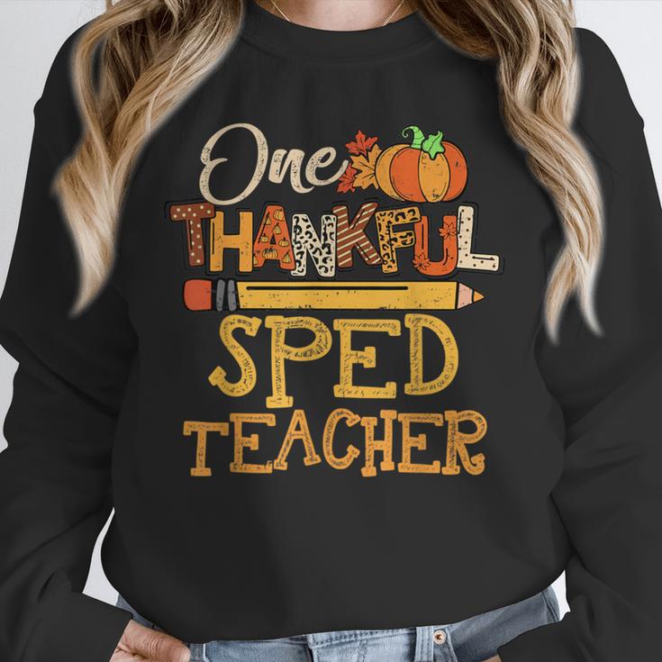 One Thankful Sped Teacher Cute Thanksgiving Women Unisex Sweatshirt, novelty gifts, funny gifts One Thankful Sped Teacher Cute Thanksgiving Women Unisex Sweatshirt, novelty gifts, funny gifts