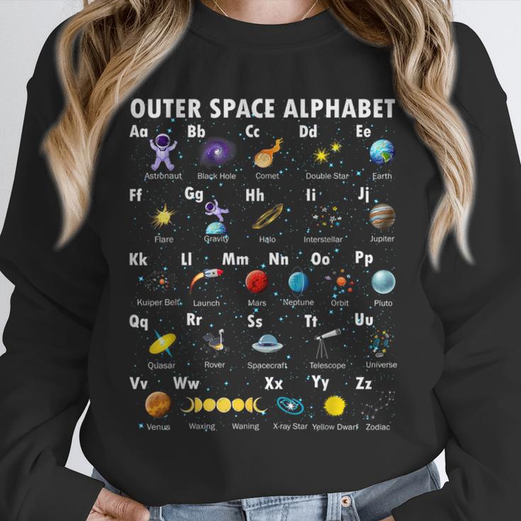 Outer Space Alphabet Kindergarten Teachers 1st Day Of School Unisex Sweatshirt, novelty gifts, funny gifts Outer Space Alphabet Kindergarten Teachers 1st Day Of School Unisex Sweatshirt, novelty gifts, funny gifts
