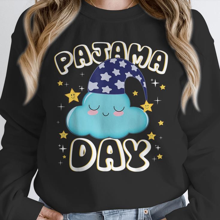 Pajama Day School Spirit Week Fun Cloud Teacher Student Unisex Sweatshirt, novelty gifts, funny gifts