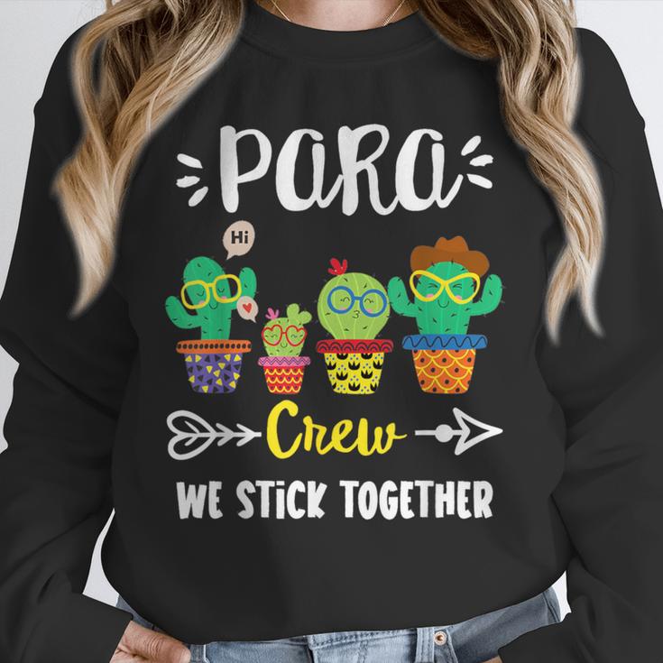 PARA Crew School Cactus Team PARA Teacher Squad For Men Women Kids Unisex Sweatshirt, novelty gifts, funny gifts
