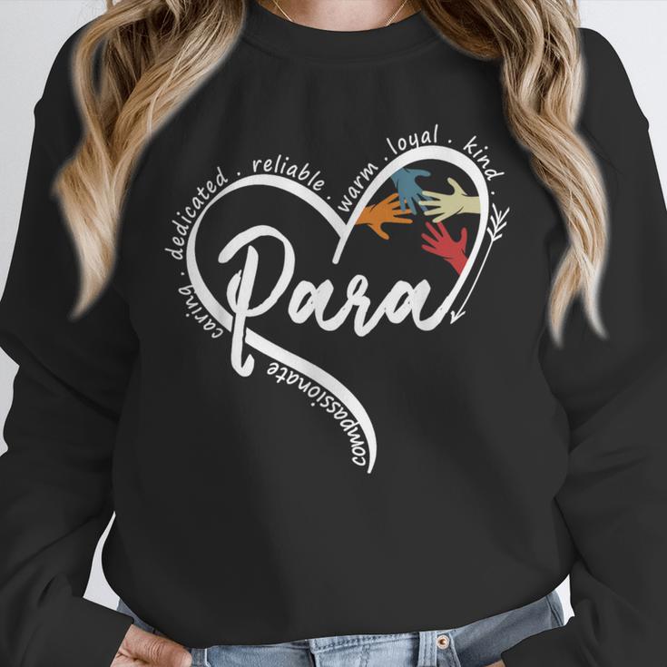 Para Heart Paraprofessional Teacher Paraeducator Unisex Sweatshirt, novelty gifts, funny gifts Para Heart Paraprofessional Teacher Paraeducator Unisex Sweatshirt, novelty gifts, funny gifts
