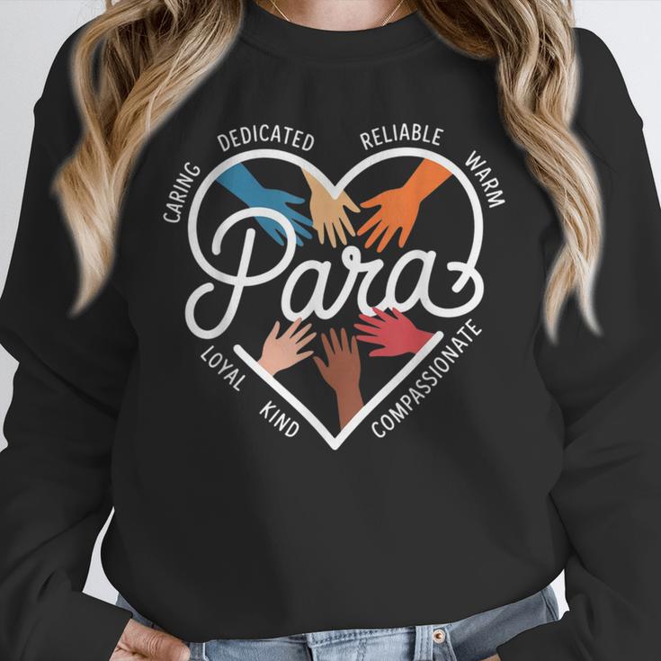 Para Heart Paraprofessional Teacher Paraeducator Unisex Sweatshirt, novelty gifts, funny gifts Para Heart Paraprofessional Teacher Paraeducator Unisex Sweatshirt, novelty gifts, funny gifts