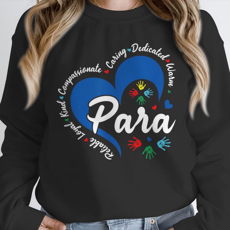 Para Heart Teacher Paraprofessional School Appreciation Unisex Sweatshirt, novelty gifts, funny gifts Para Heart Teacher Paraprofessional School Appreciation Unisex Sweatshirt, novelty gifts, funny gifts