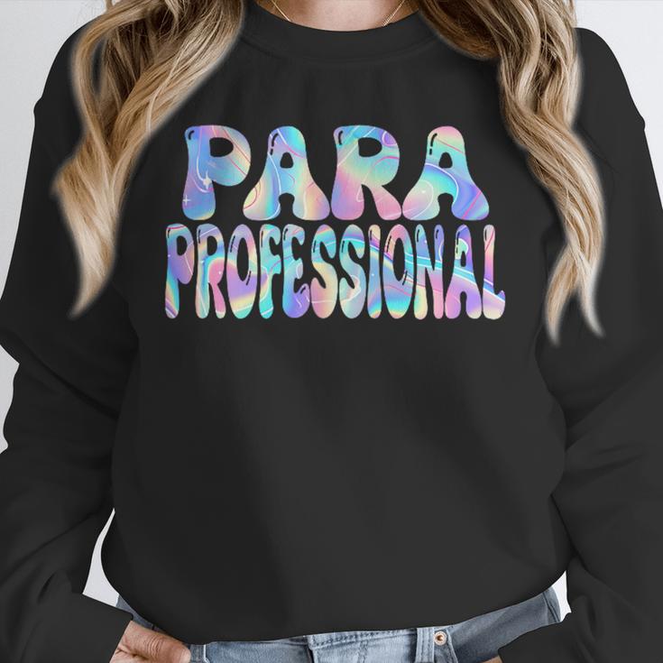 Paraprofessional Groovy Back To School Cute Teachers Women Unisex Sweatshirt, novelty gifts, funny gifts Paraprofessional Groovy Back To School Cute Teachers Women Unisex Sweatshirt, novelty gifts, funny gifts