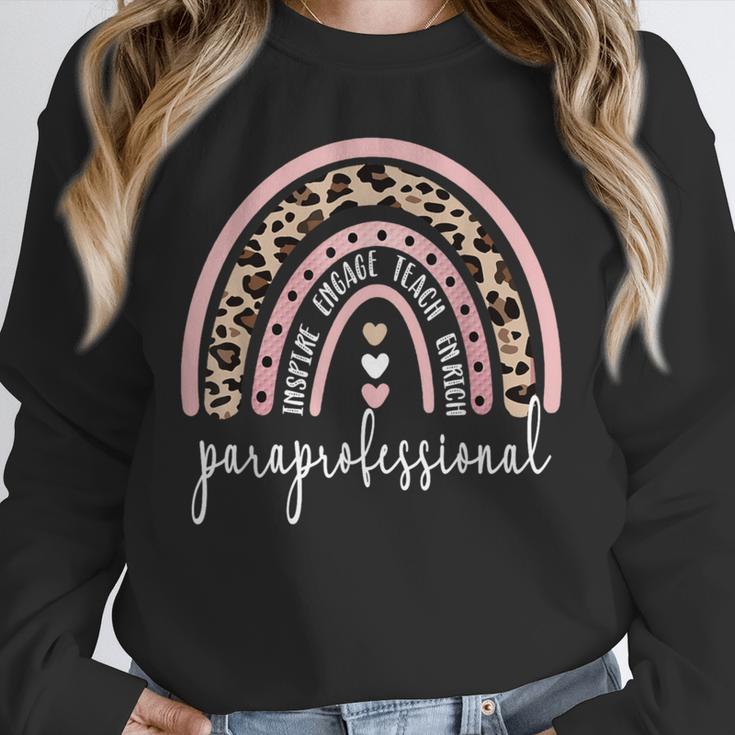 Paraprofessional Rainbow Para Teacher Parapro Unisex Sweatshirt, novelty gifts, funny gifts Paraprofessional Rainbow Para Teacher Parapro Unisex Sweatshirt, novelty gifts, funny gifts