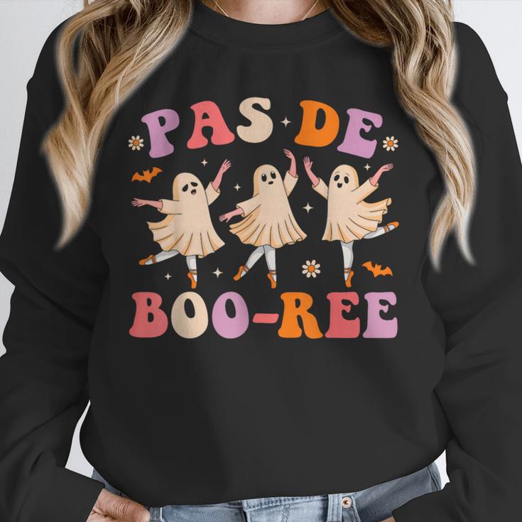 Pas De BOO-Rée Ballet Ghost Dancer Dance Teacher Halloween Unisex Sweatshirt, novelty gifts, funny gifts Pas De BOO-Rée Ballet Ghost Dancer Dance Teacher Halloween Unisex Sweatshirt, novelty gifts, funny gifts