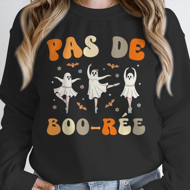 Pas De Boo-Rée Ghost Ballet Dancer Halloween Dance Teacher Unisex Sweatshirt, novelty gifts, funny gifts Pas De Boo-Rée Ghost Ballet Dancer Halloween Dance Teacher Unisex Sweatshirt, novelty gifts, funny gifts