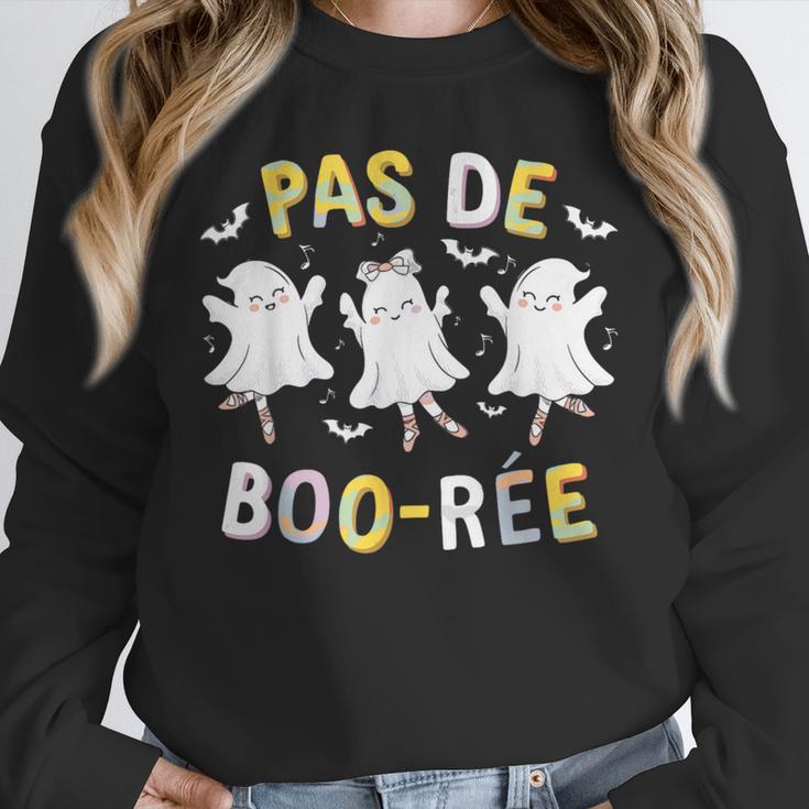 Pas De BOO-Rée Ghost Ballet Dancer Halloween Dance Teacher Unisex Sweatshirt, novelty gifts, funny gifts Pas De BOO-Rée Ghost Ballet Dancer Halloween Dance Teacher Unisex Sweatshirt, novelty gifts, funny gifts