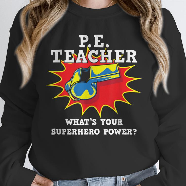 PE Physical Education Teacher Superhero Power School Unisex Sweatshirt, novelty gifts, funny gifts PE Physical Education Teacher Superhero Power School Unisex Sweatshirt, novelty gifts, funny gifts
