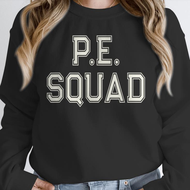 PE SQUAD Physical Education PE Teacher Team Kids Gym Crew Unisex Sweatshirt, novelty gifts, funny gifts