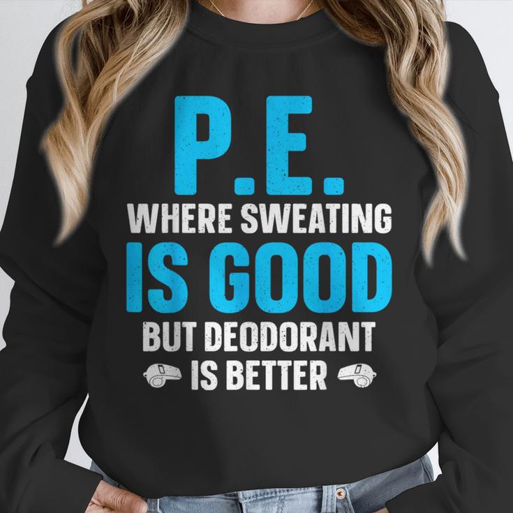 PE Teacher Art For Men Women Gym Teacher Appreciation Unisex Sweatshirt, novelty gifts, funny gifts